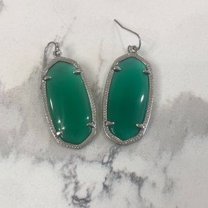 Kendra Scott Elle Drop Earrings in Emerald Green